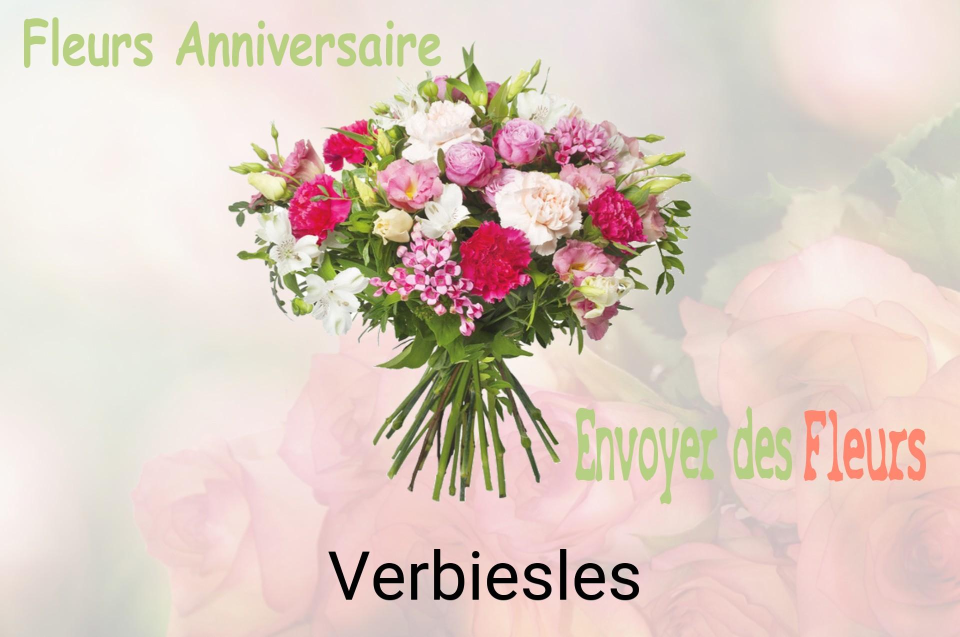 Bouquet de fleurs d’anniversaire livré à Verbiesles