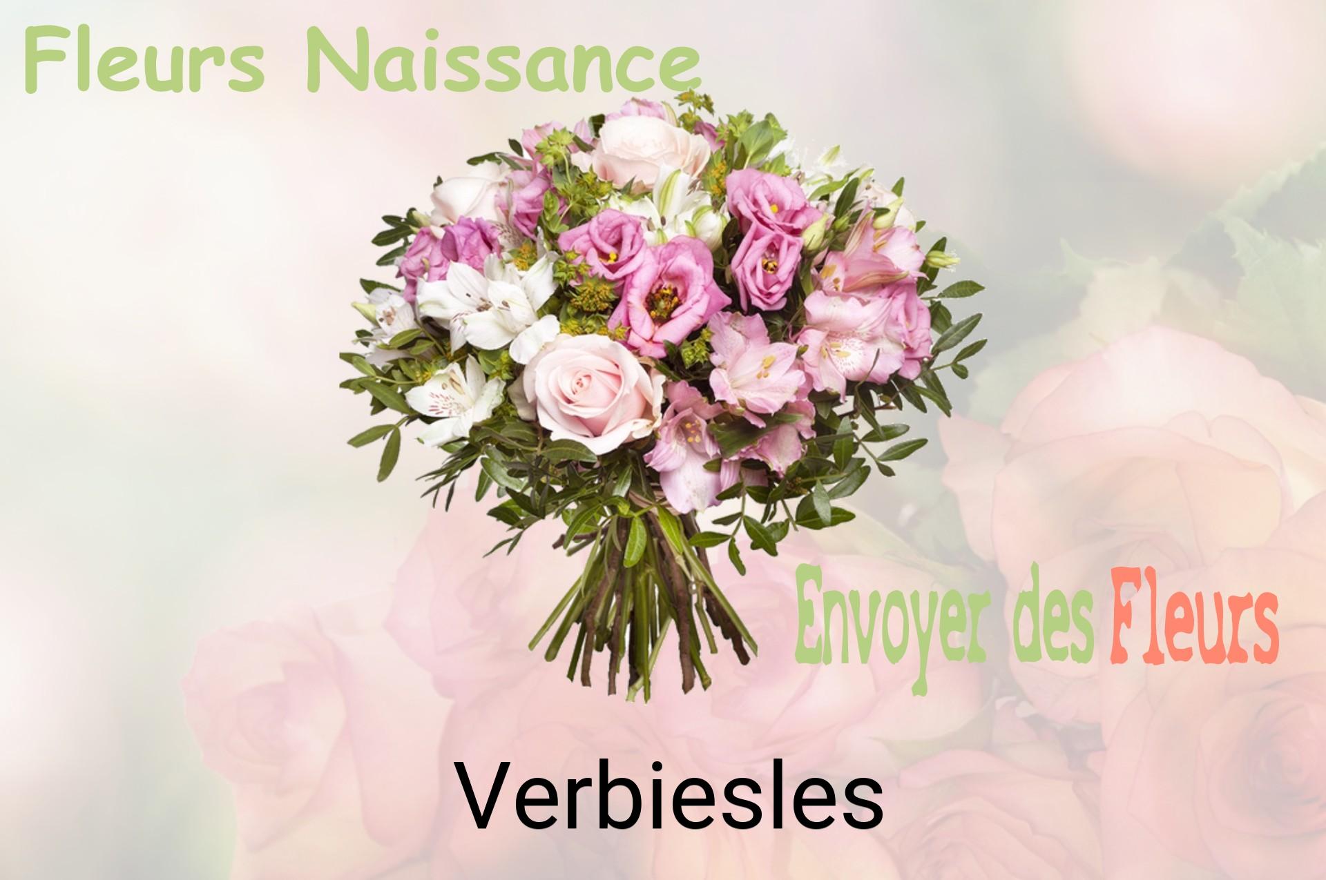 Bouquet de fleurs de naissance livré à Verbiesles